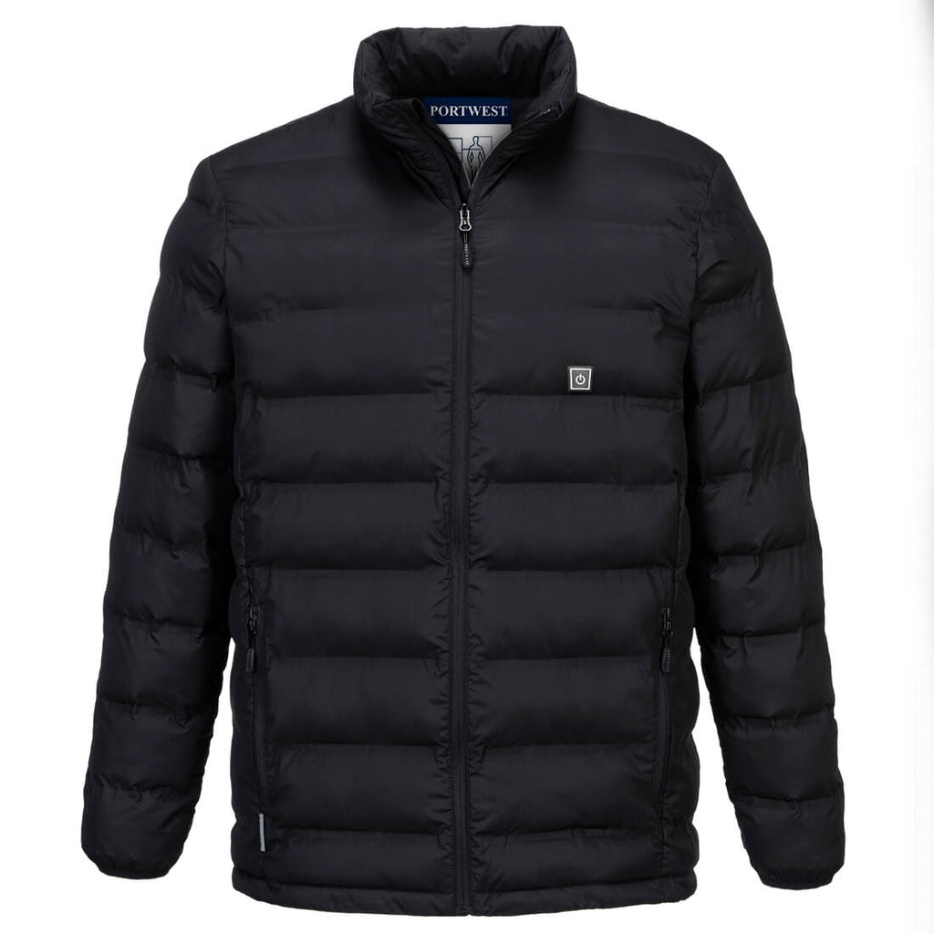 Ultrasonic Heated Tunnel Jacket Black - S547