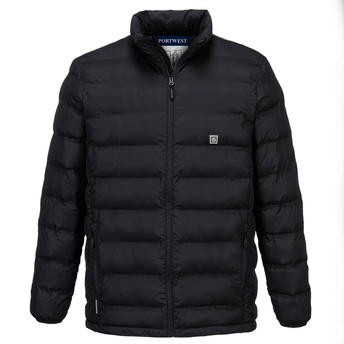 Ultrasonic Heated Tunnel Jacket Black - S547