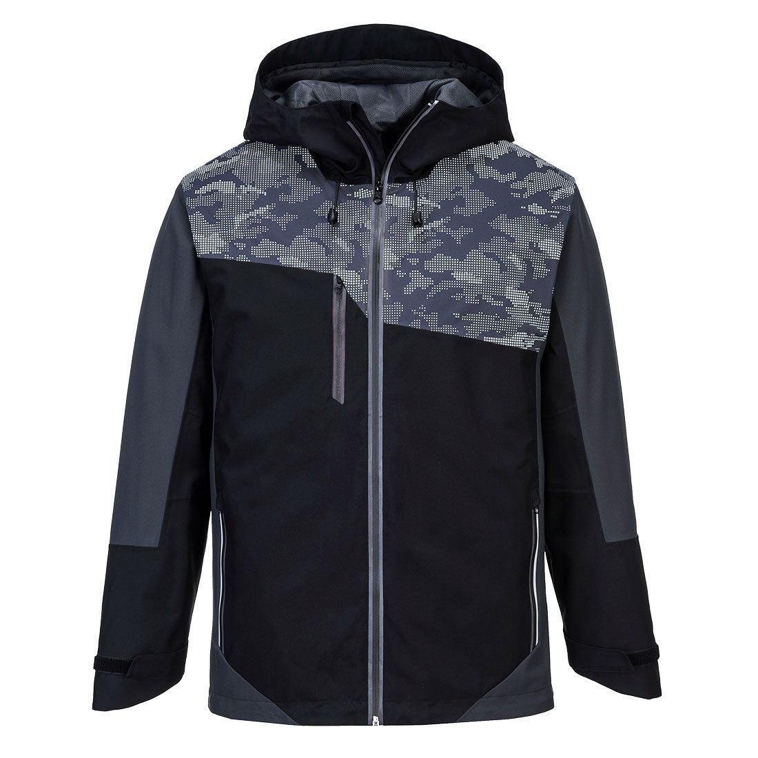 Portwest X3 Reflective Jacket Black/Grey - S601
