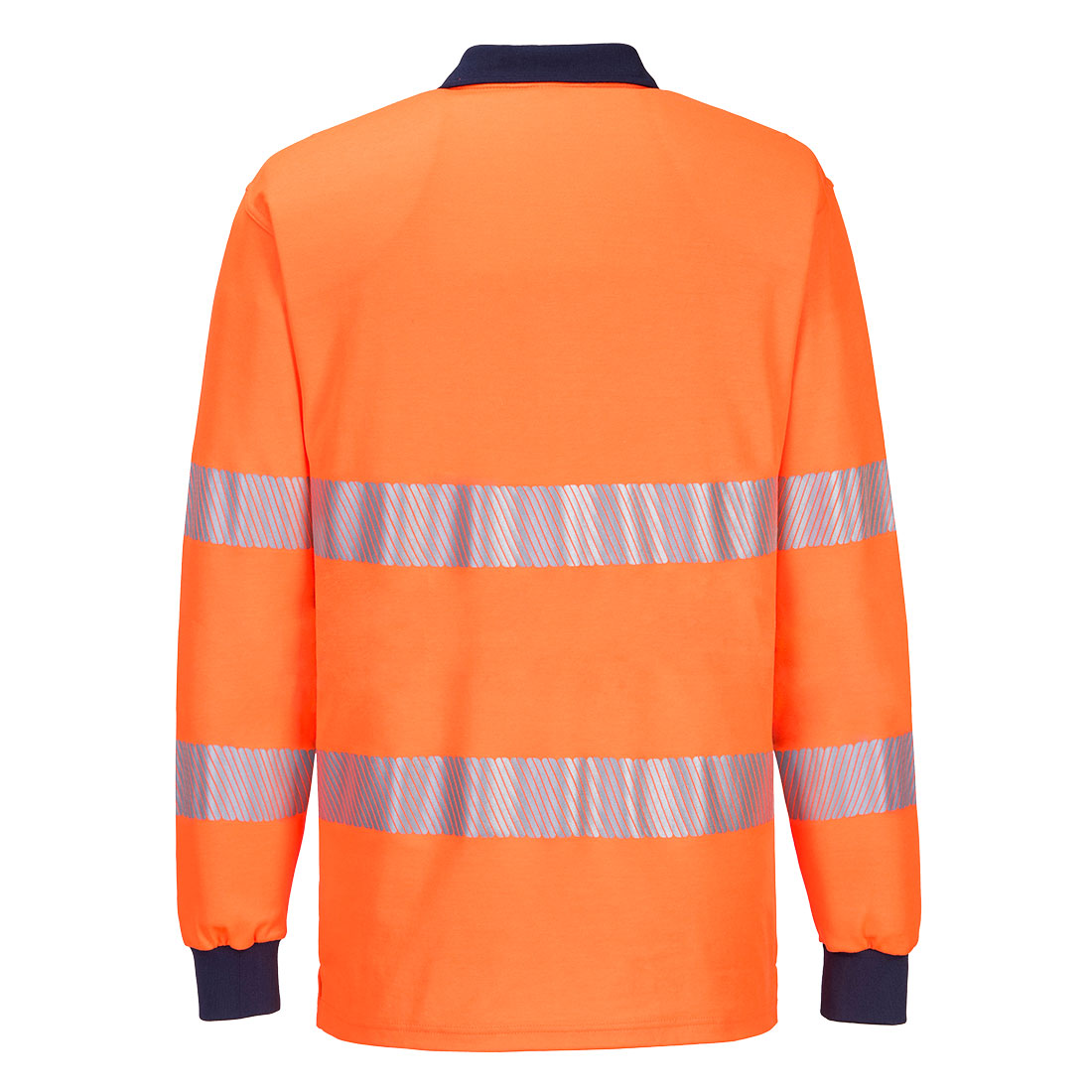 PW3 Hi-Vis Polo Shirt L/S w/ Segmented Tape - T186
