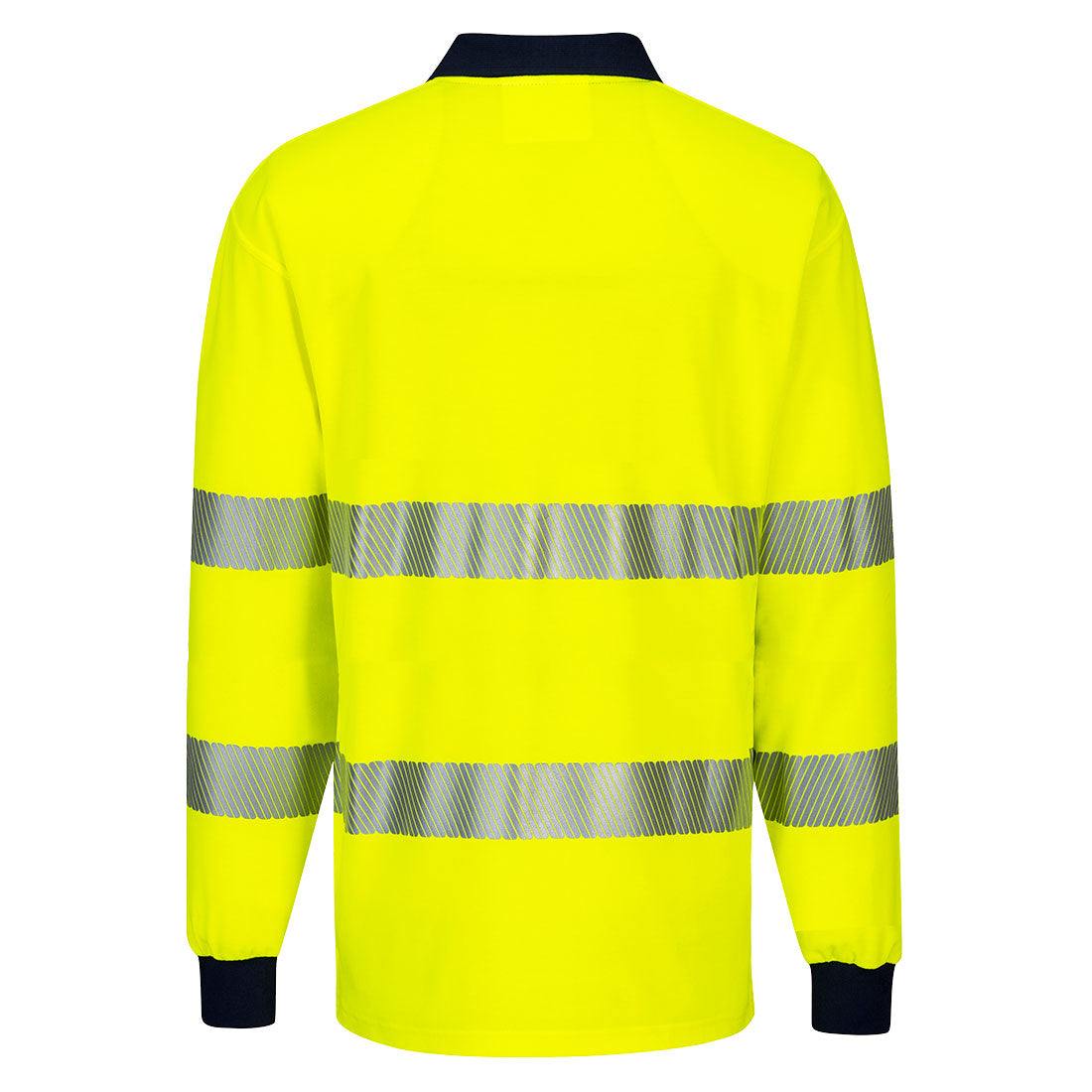 PW3 Hi-Vis Polo Shirt L/S w/ Segmented Tape - T186