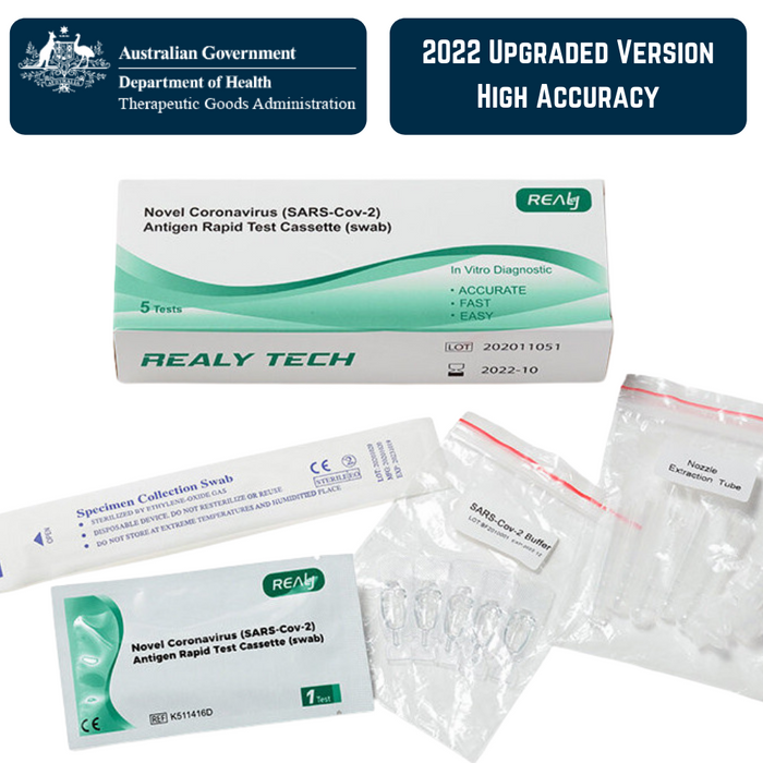 Realy Tech REALY TECH – Covid-19 Rapid Antigen Test Kit (5 pack) – LT WORKWEAR ...